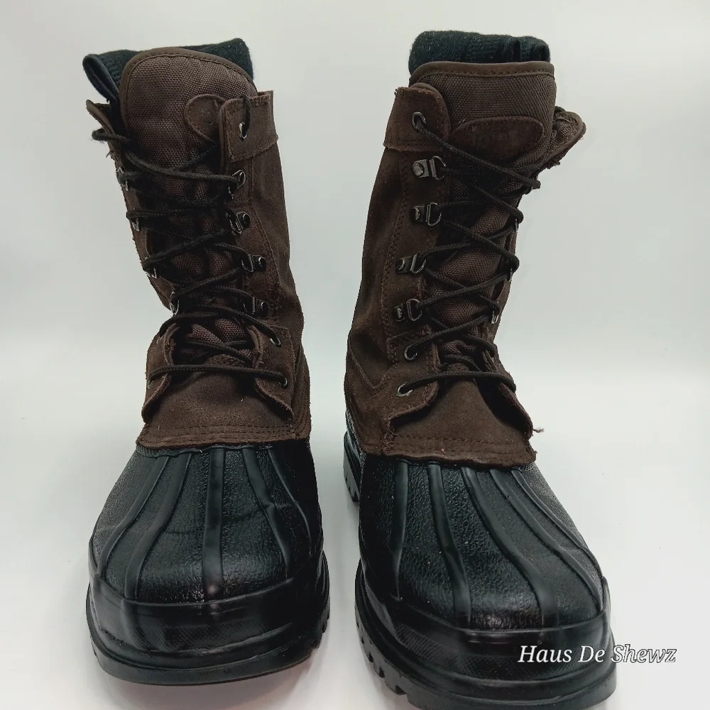 Brown and Black Men's Totes Boots
